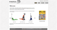 Desktop Screenshot of europeanhandling.com