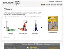 Tablet Screenshot of europeanhandling.com